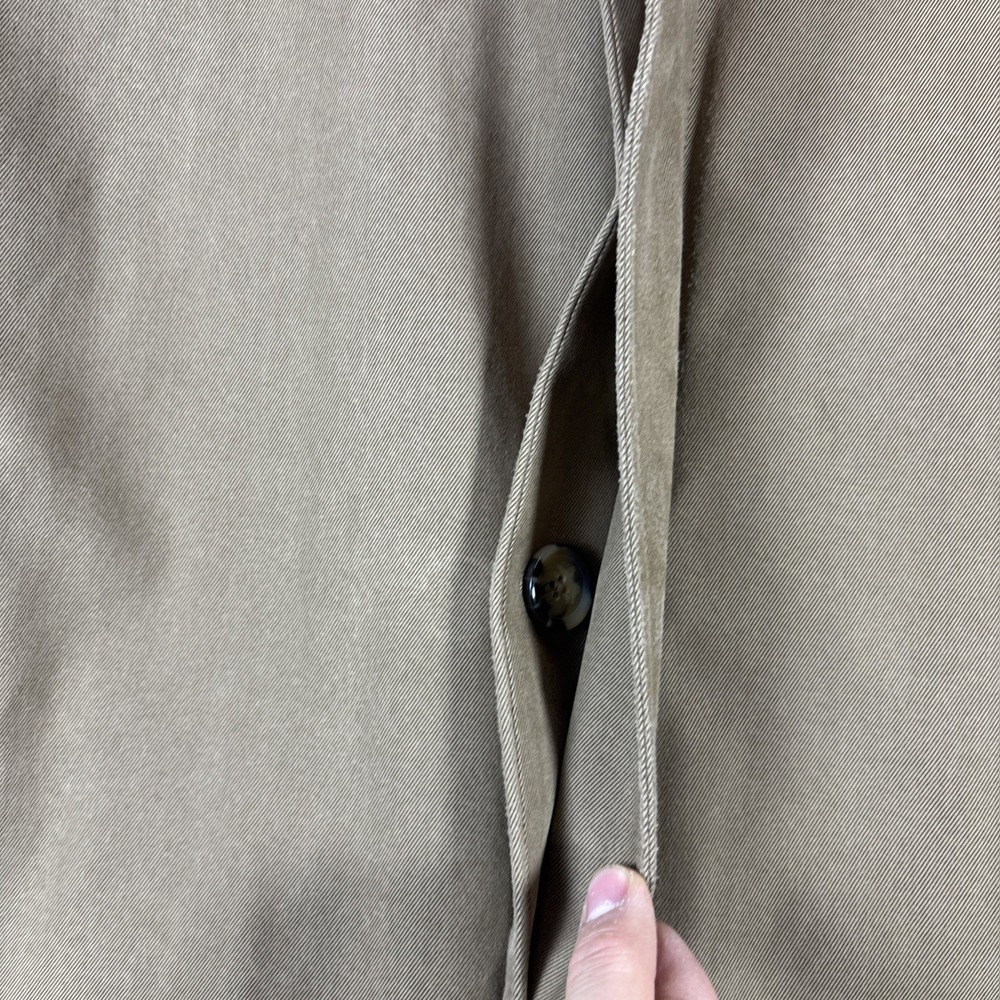 Jos. A. Bank Tan Overcoat Coat Size 44R Color Beige Lined 3 Button - Picture 8 of 13
